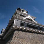 熊本城の天守閣と石垣